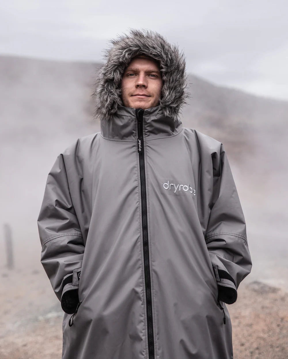 dryrobe Advance Long Sleeve - Alpine Range - Alpine Graphite