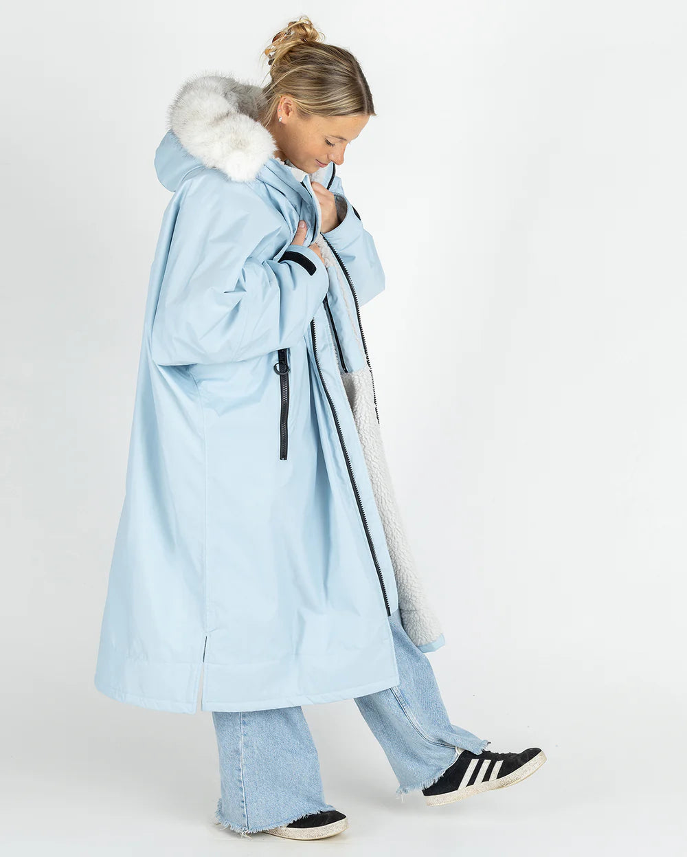 dryrobe Advance Long Sleeve - Alpine Range - Alpine Ice Blue