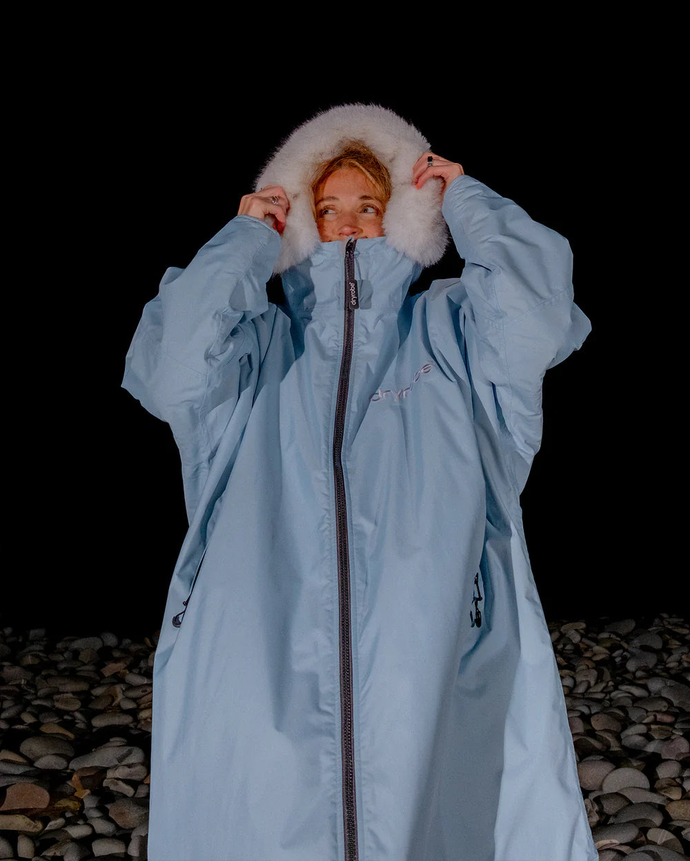 dryrobe Advance Long Sleeve - Alpine Range - Alpine Ice Blue