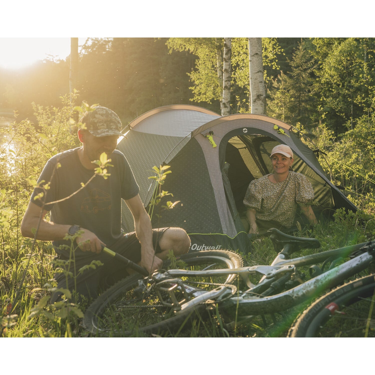 Outwell Earth 5 Plus | 5 Person Tent With 1 Bedroom