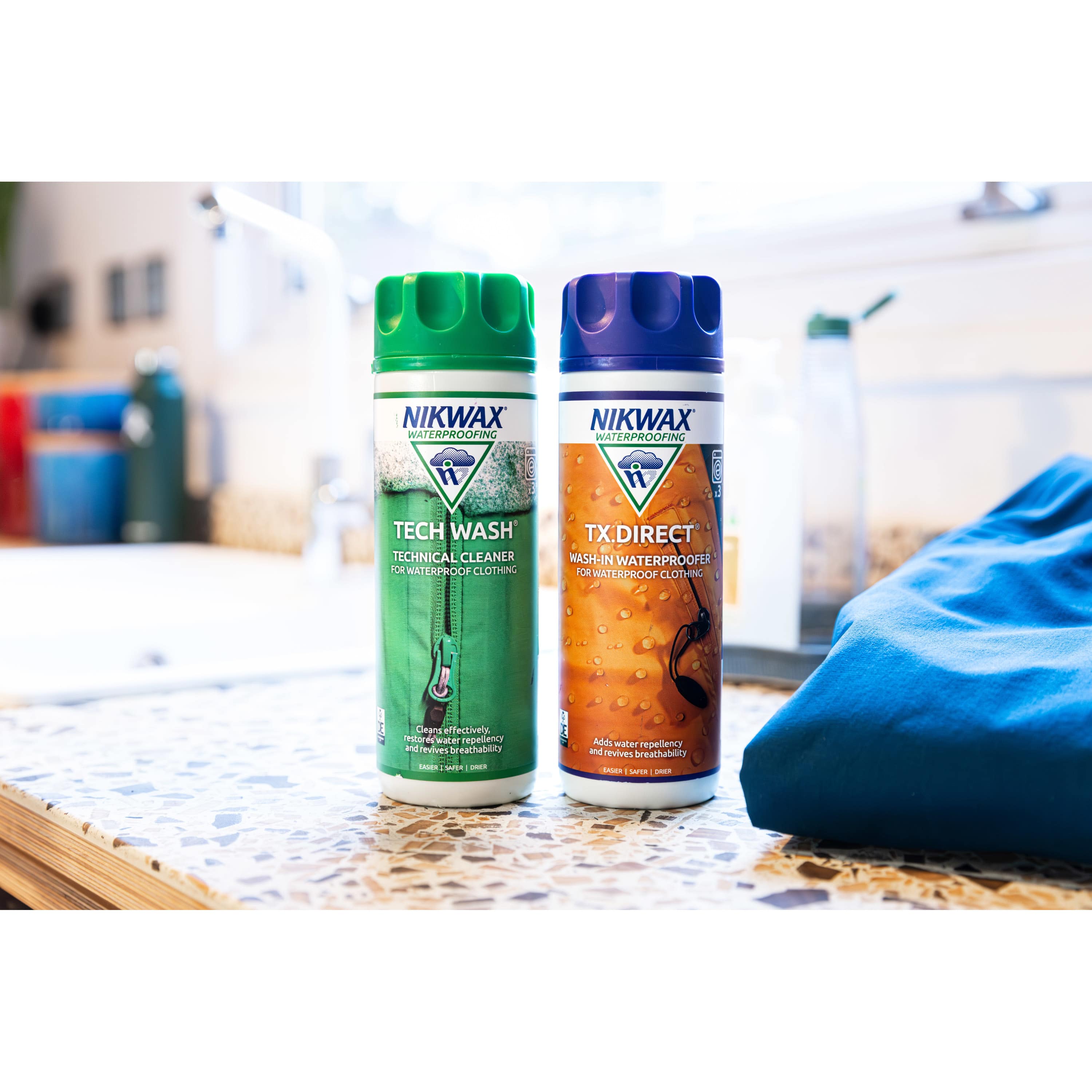 Nikwax Tech Wash® & TX.Direct® Wash-in - For Cleaning And Waterproofing Outdoor Gear