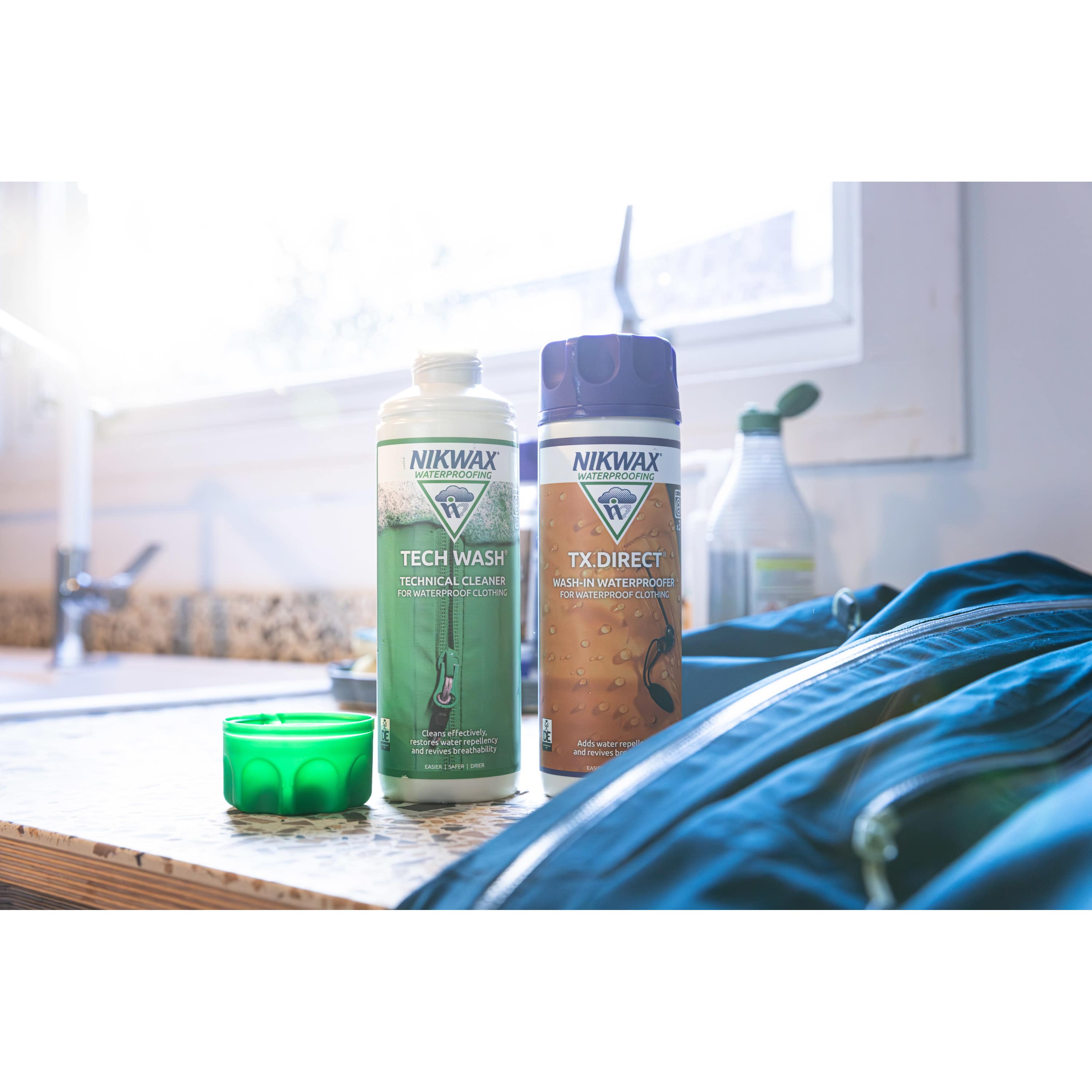 Nikwax Tech Wash® & TX.Direct® Wash-in - For Cleaning And Waterproofing Outdoor Gear