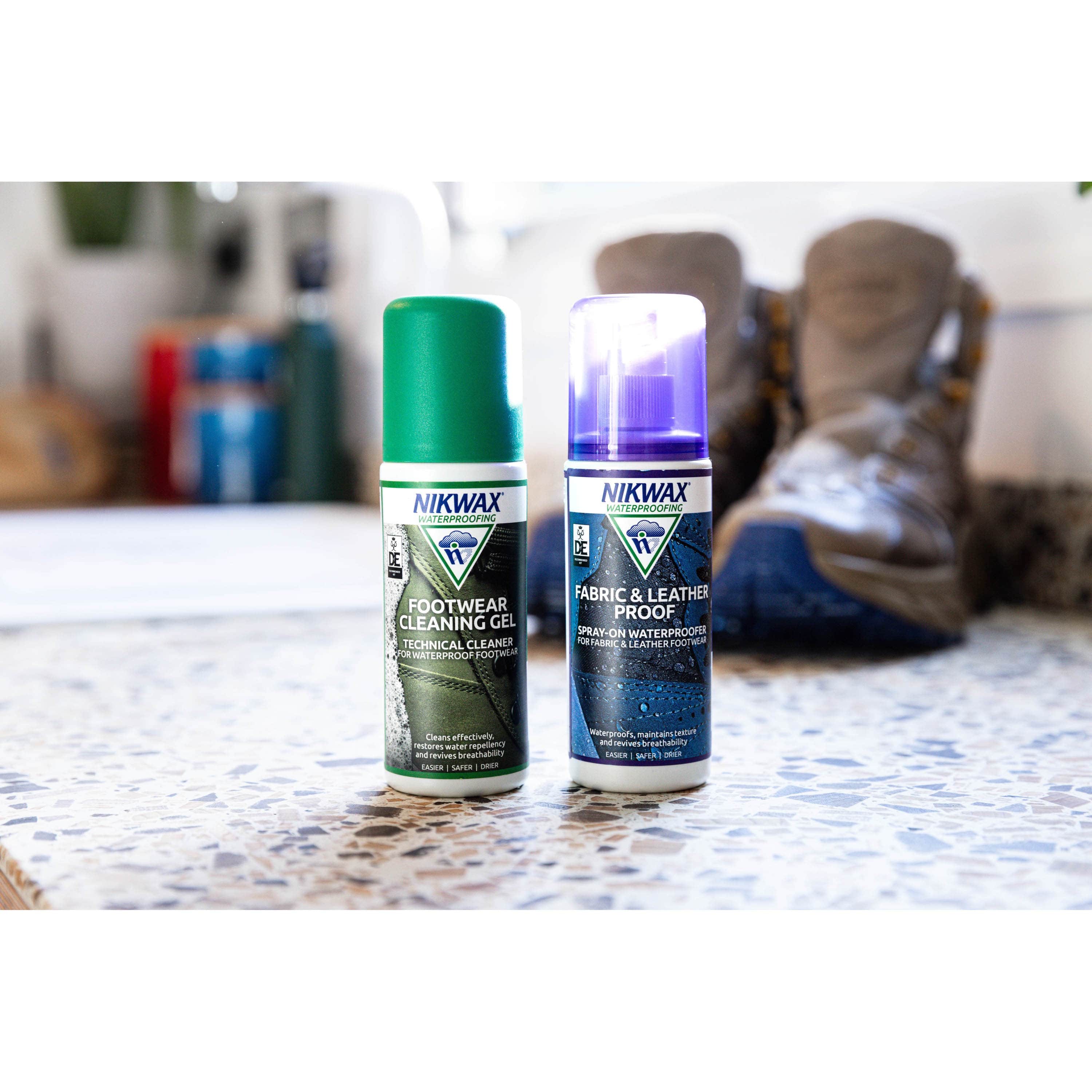 Nikwax Fabric & Leather Footwear Care Kit - For Cleaning And Waterproofing Footwear