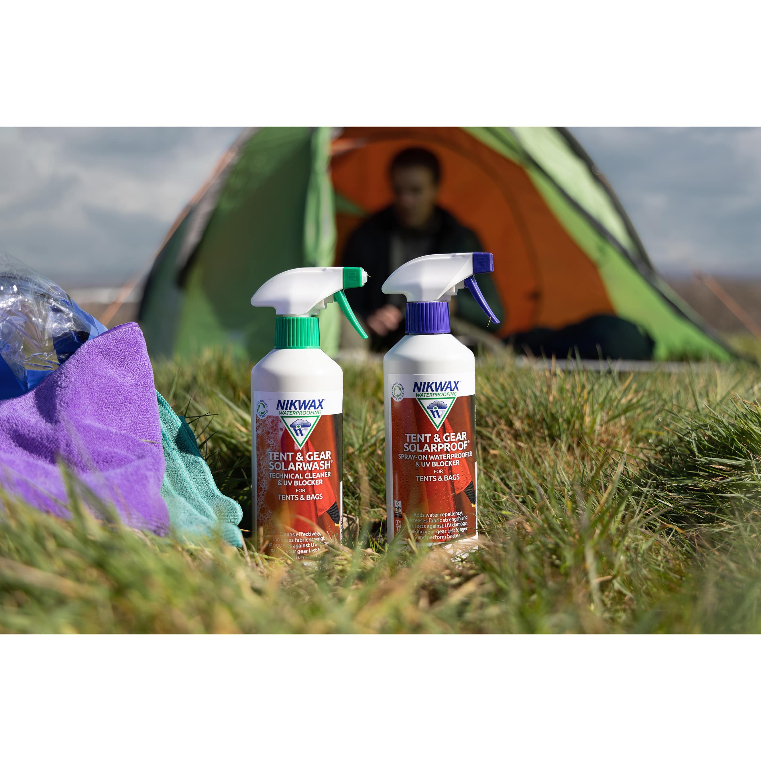 Nikwax Tent & Gear SolarWash® / Tent & Gear SolarProof® - For Cleaning, Waterproofing And UV Protection