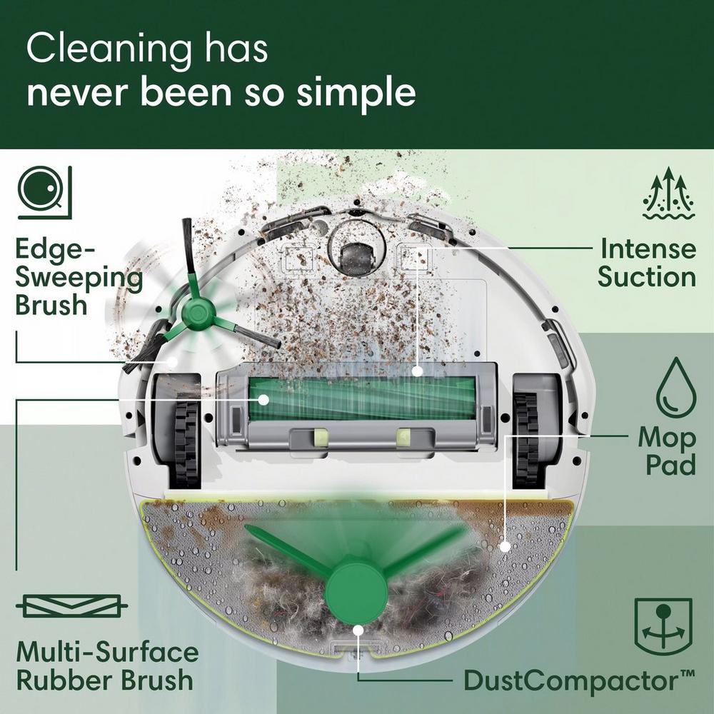 iRobot Roomba® 205 DustCompactor™ Combo Robot - White