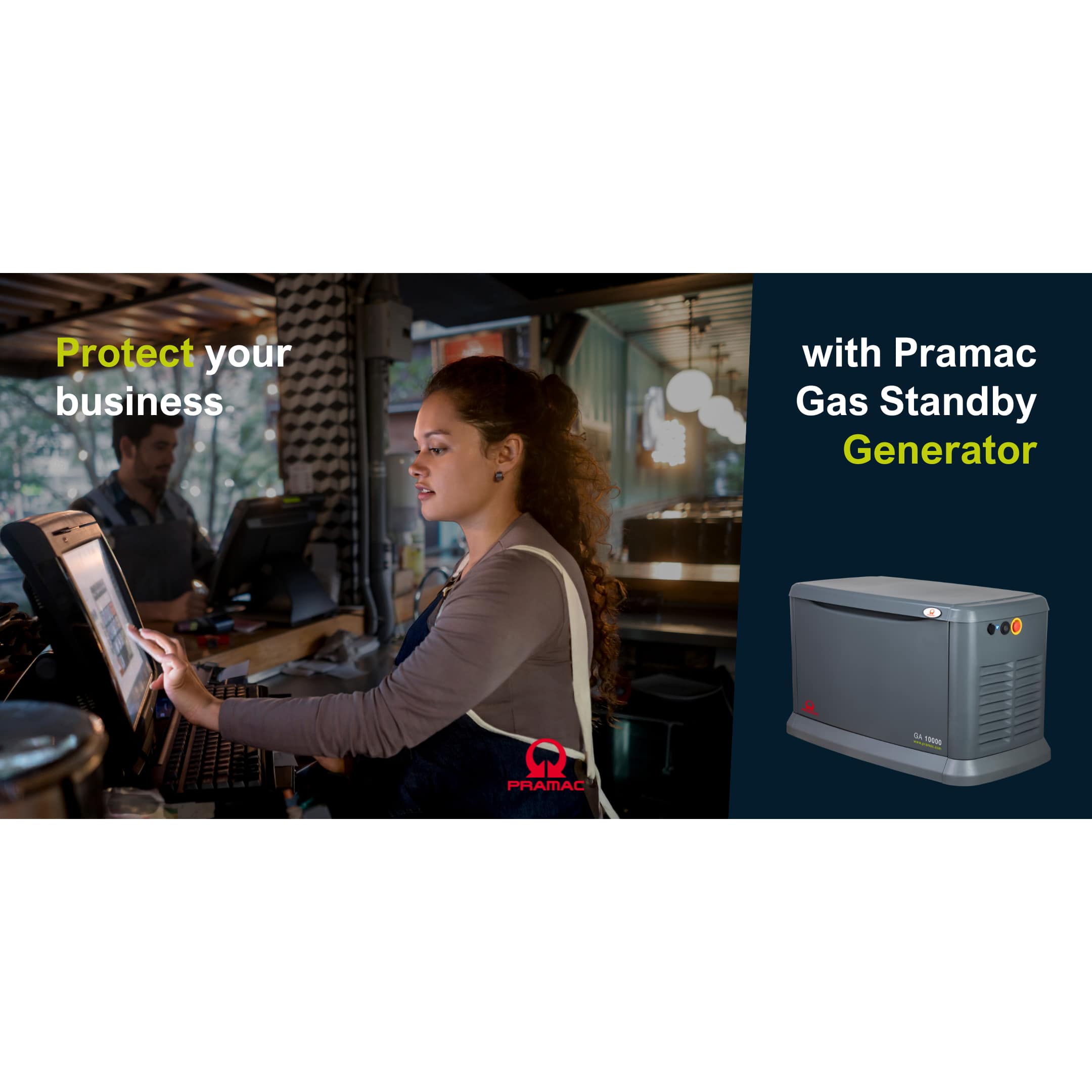 Pramac GA20000 Air-Cooled Gas Engine Standby Generator