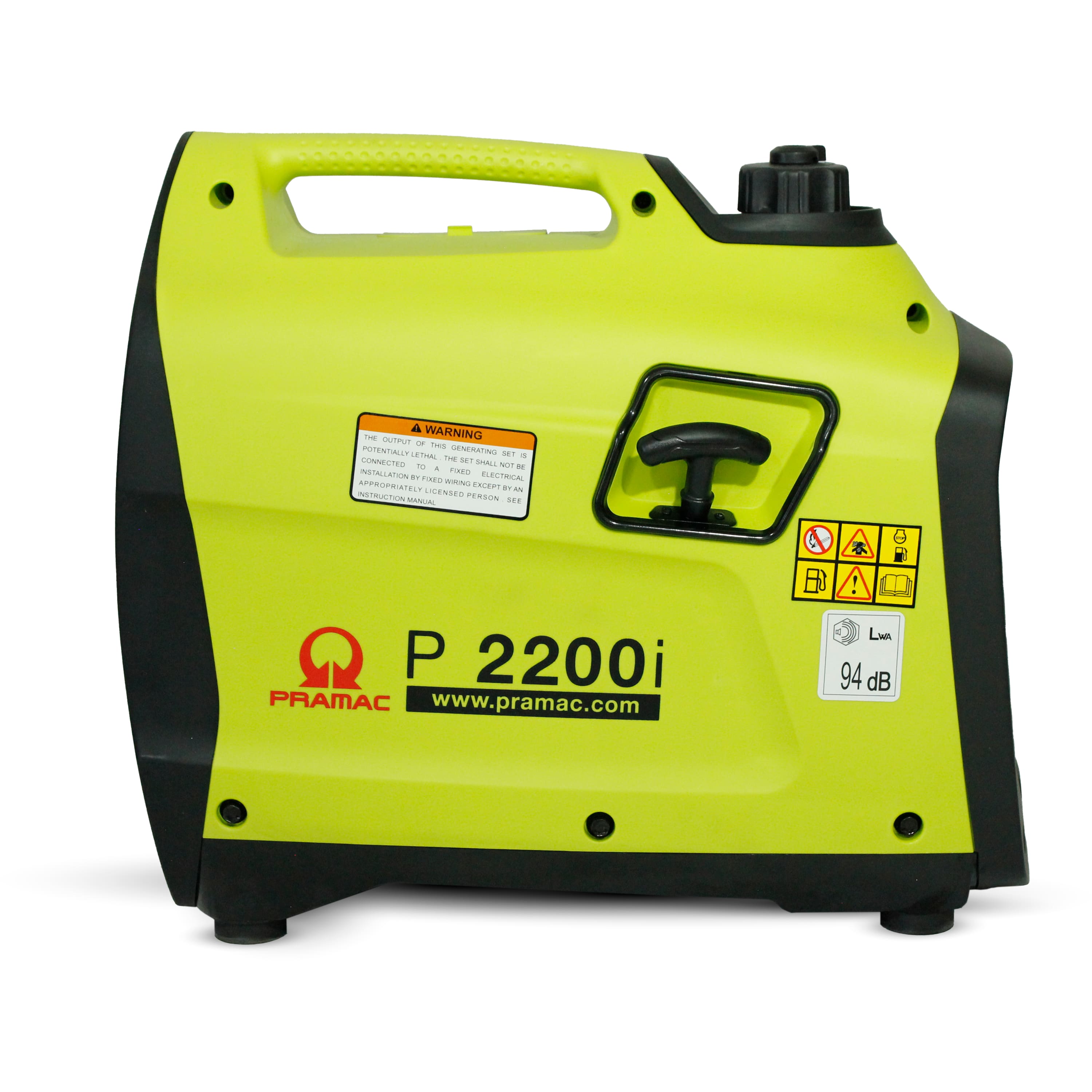 Pramac P2200i HUK Portable Inverter Generator Single Phase - Hand Start/Petrol