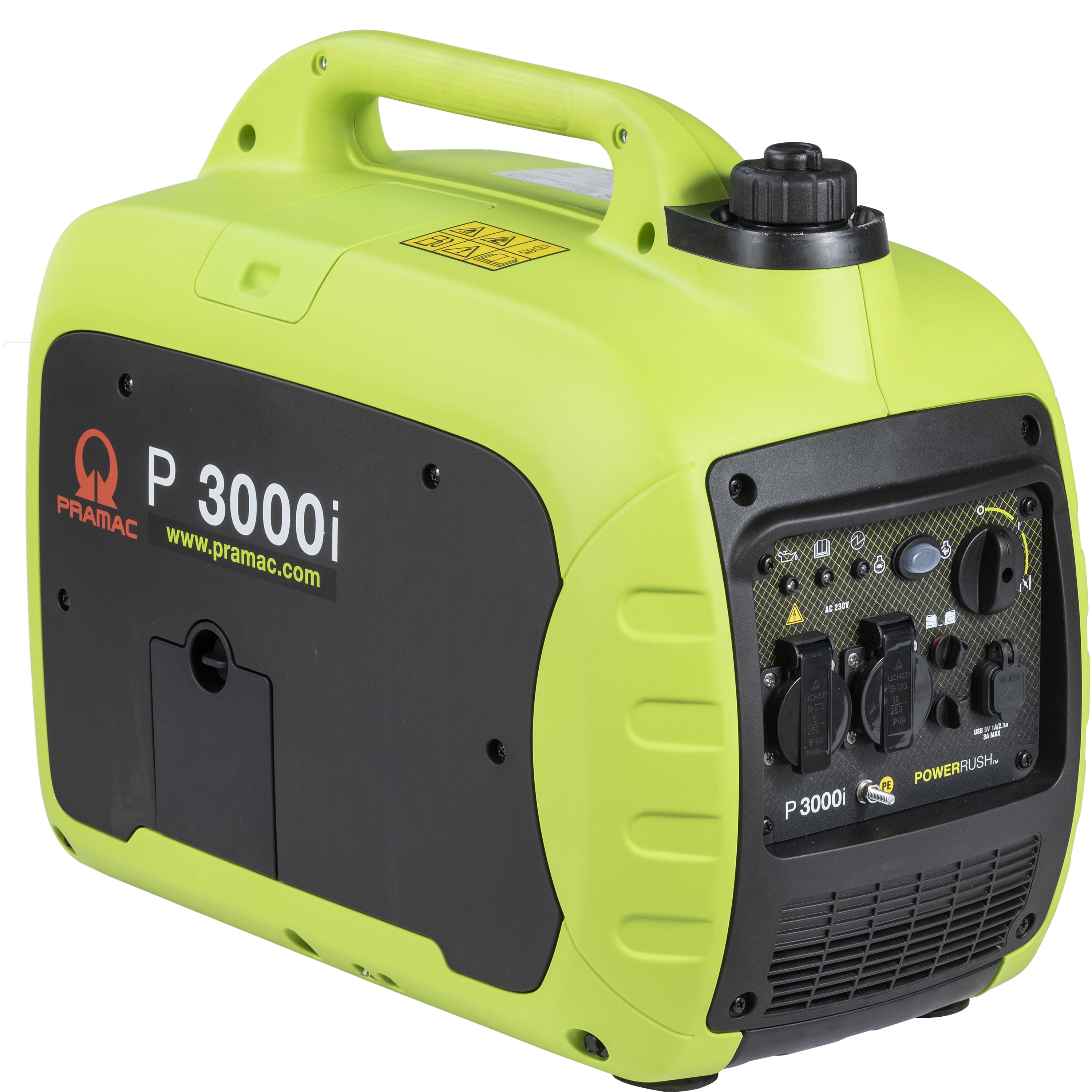 Pramac P3000i HUK Portable Inverter Generator Single Phase - Hand Start/Petrol