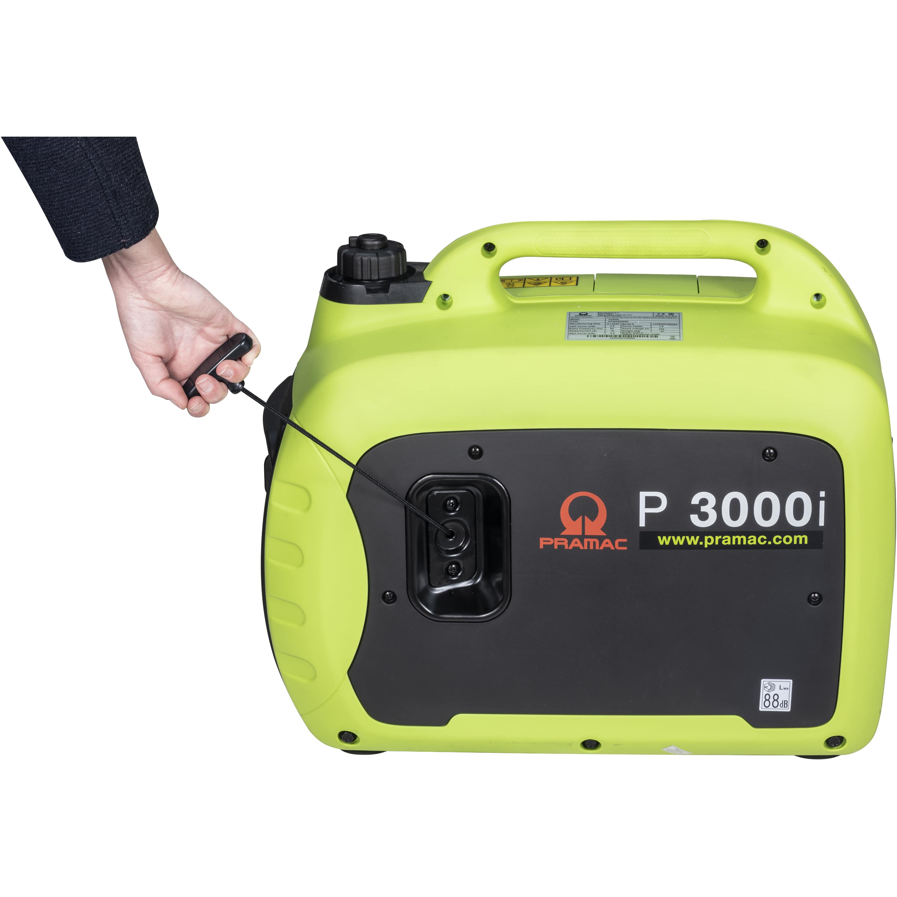 Pramac P3000i HUK Portable Inverter Generator Single Phase - Hand Start/Petrol