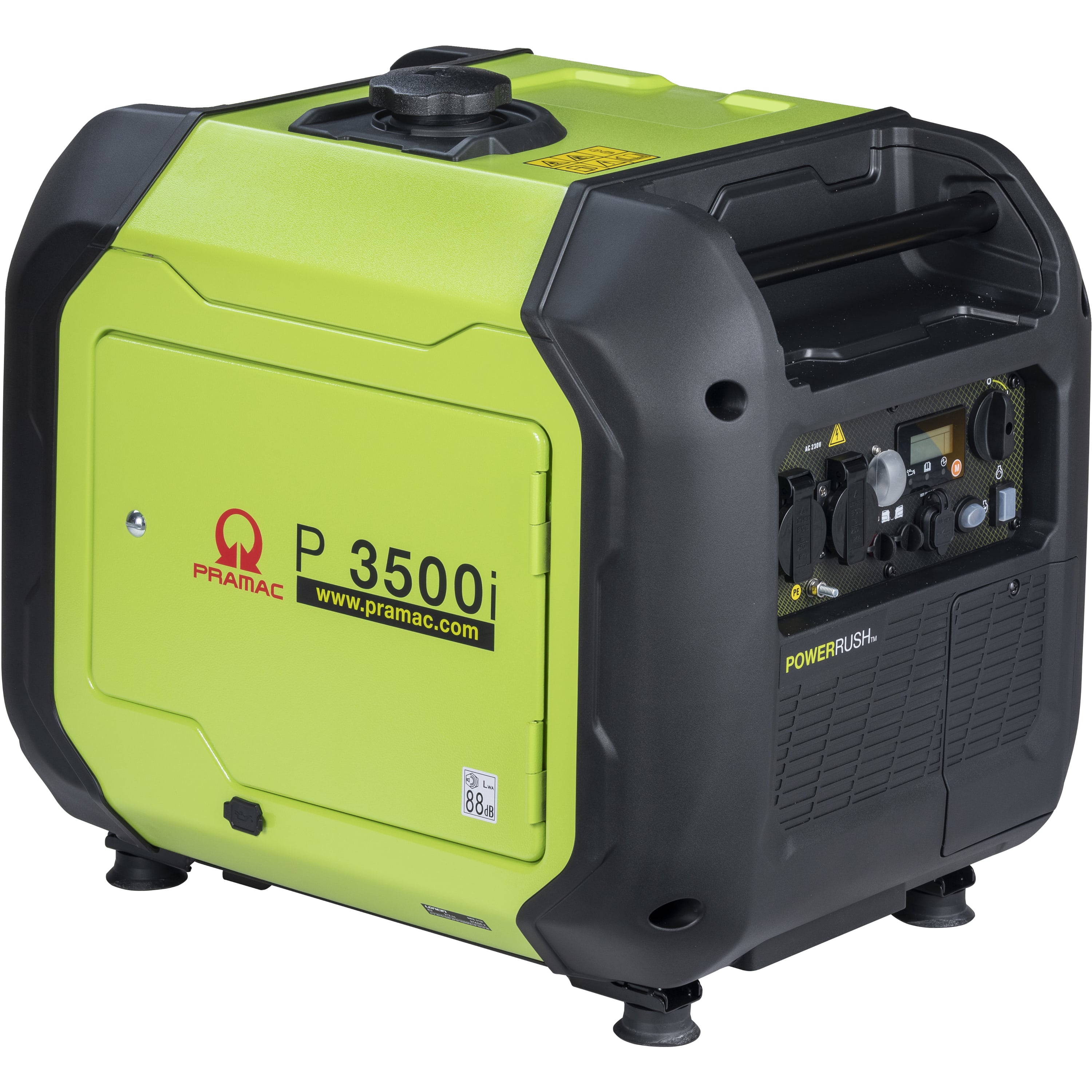 Pramac P3500i HUK Portable Inverter Generator Single Phase - Hand Start/Petrol
