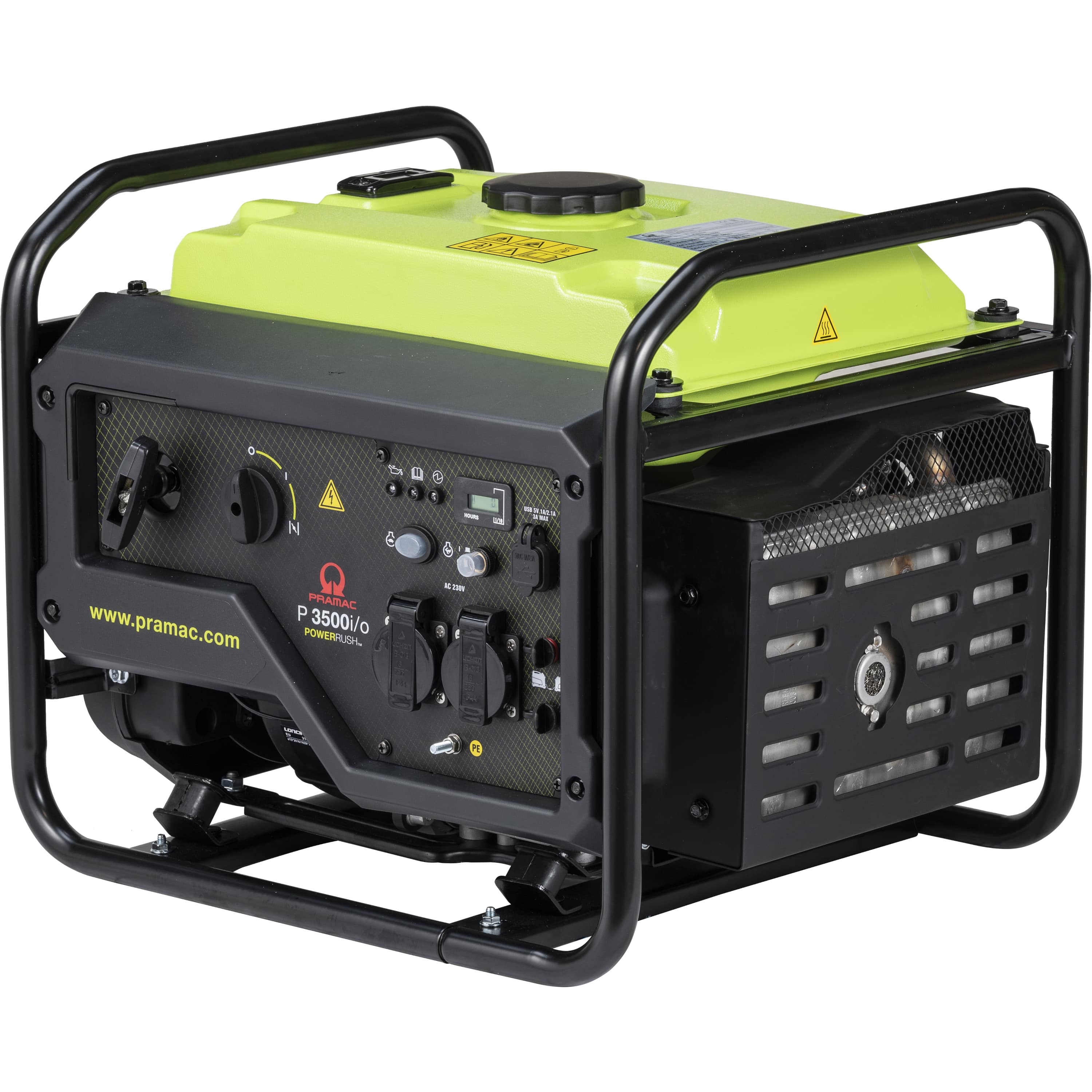 Pramac P3500i/o HUK Portable Inverter Generator Single Phase - Hand Start/Petrol