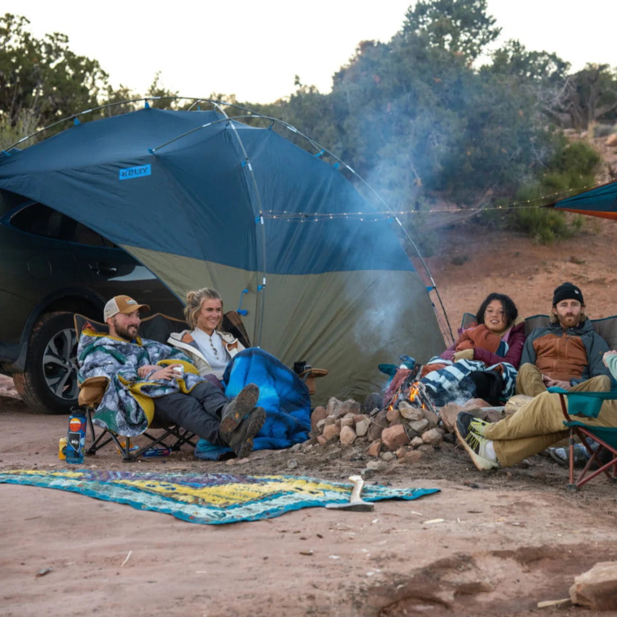 Kelty 40831421MNV Sideroads Awning - Midnight Navy/Winter Moss