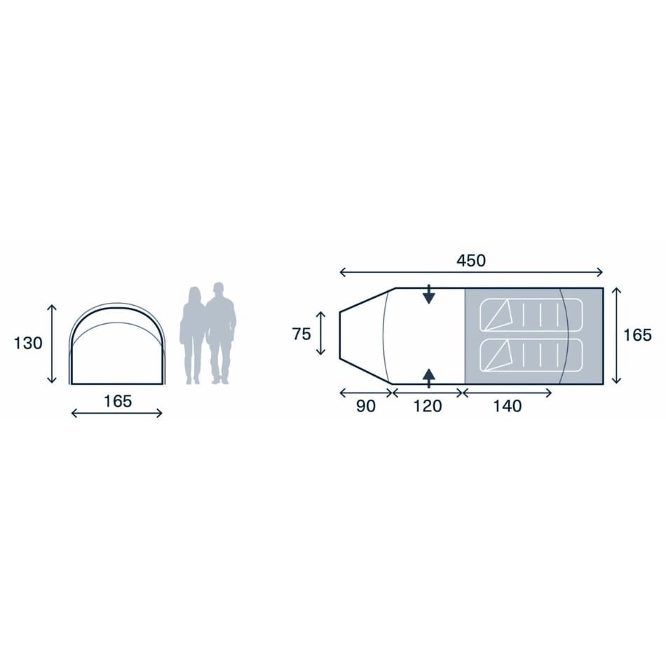 Kampa Wanderlight 02 Mushroom 2 Person Tent