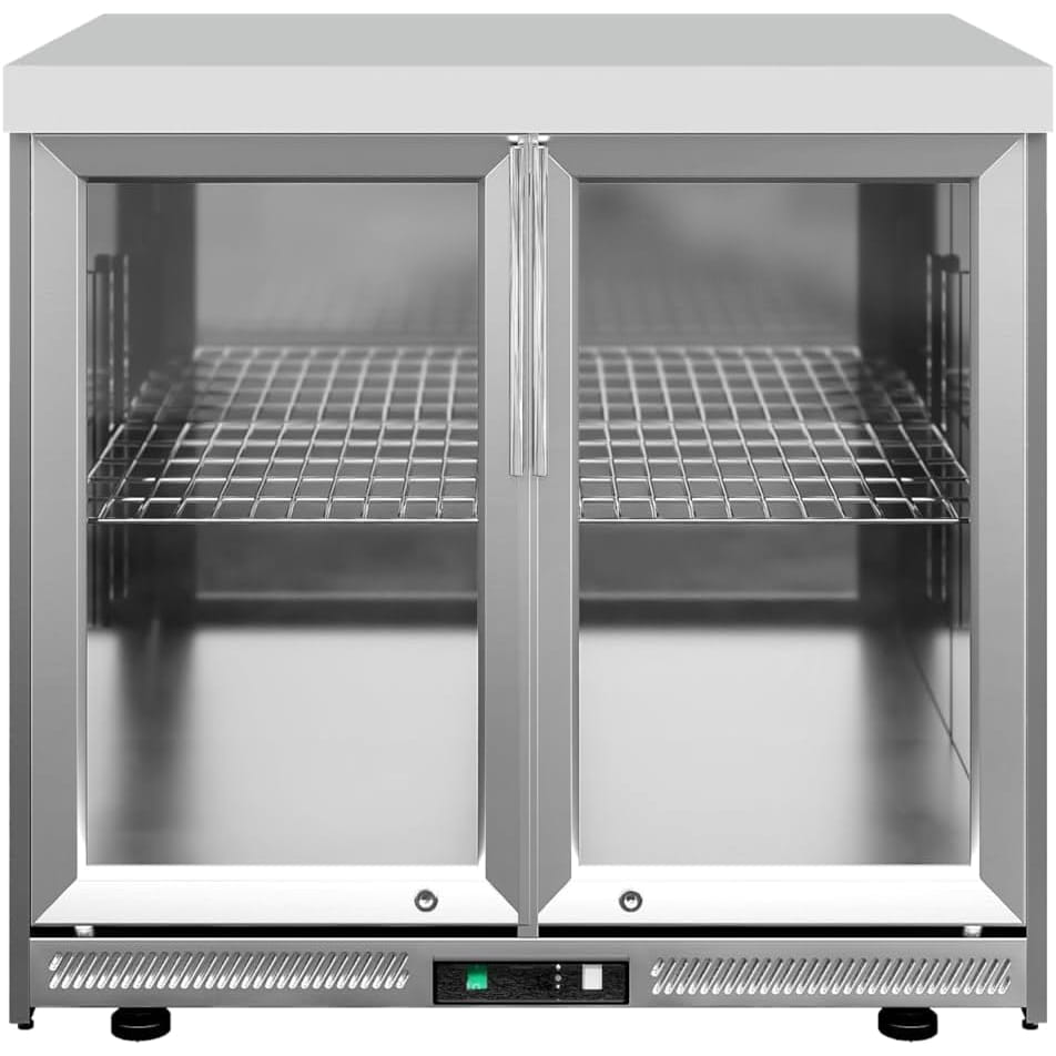 Whistler Grills Fairford 2 Modular Outdoor Kitchen, 5 Burner BBQ with Rotisserie, Sink, Storage, Double Door Fridge and Ceramic Egg Module (egg sold separately) - Grey