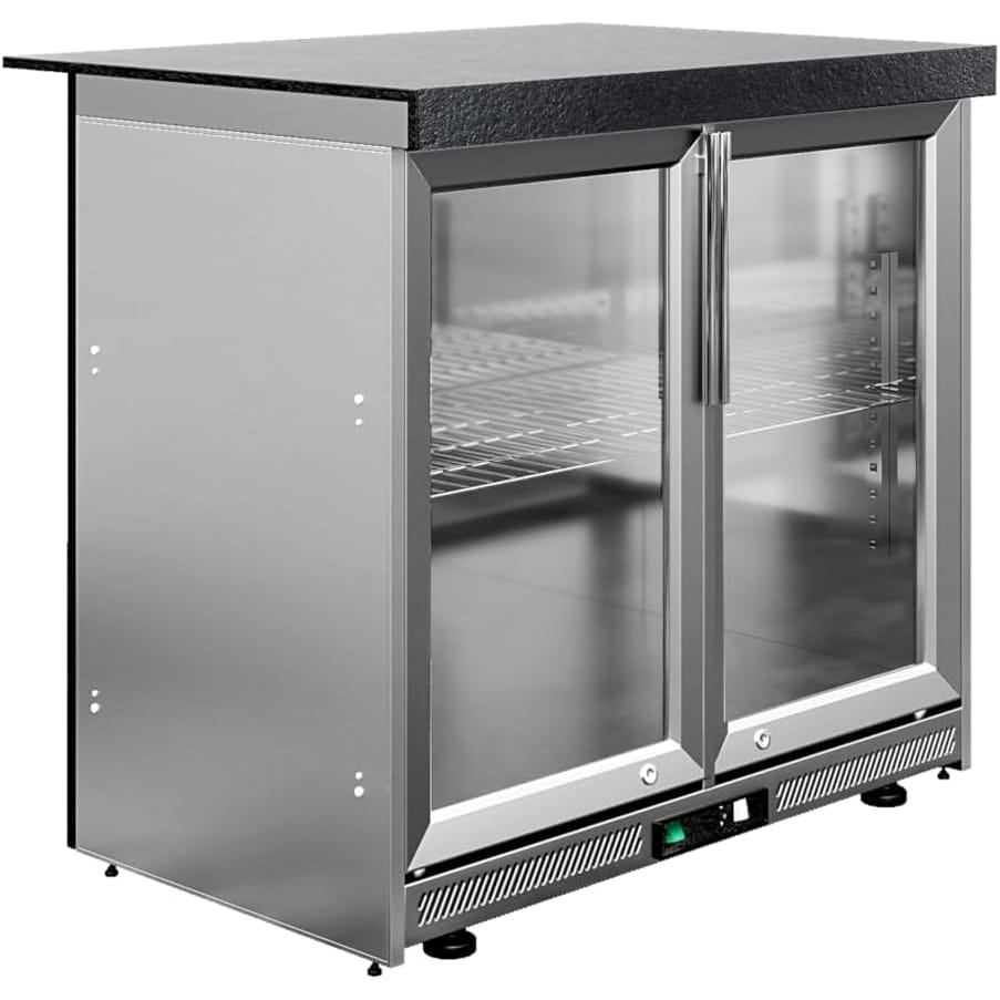 Whistler Grills Fairford 5 Modular Outdoor Kitchen, 5 Burner BBQ with Rotisserie, Sink, Storage, Double Door Fridge and Ceramic Egg Module (egg sold separately) - Black