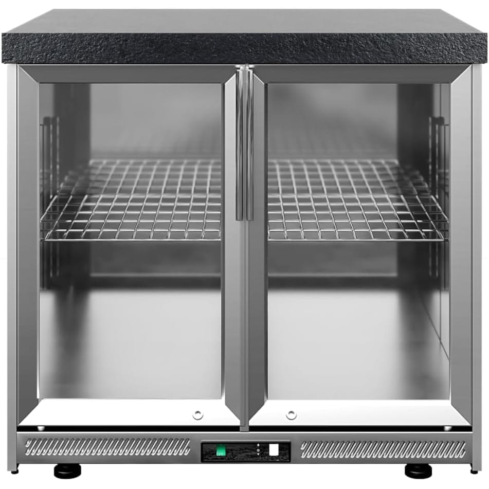 Whistler Grills Fairford 7 Modular Outdoor Kitchen, 5 Burner BBQ with Rotisserie, Sink, Storage and Double Door Fridge - Black