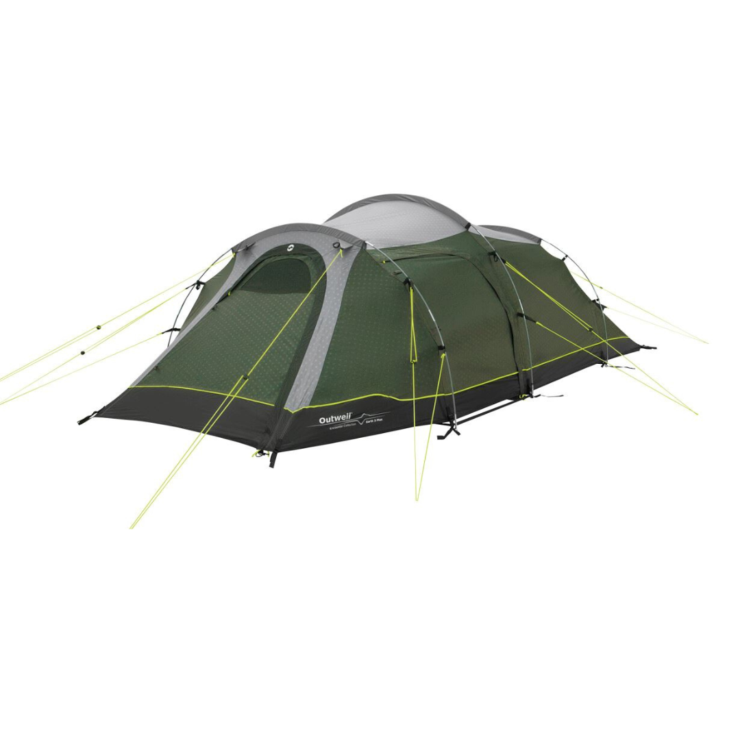outwell tunnel tent Outwell Earth 3 Plus 3 Person Tunnel Tent with 1 bedroom