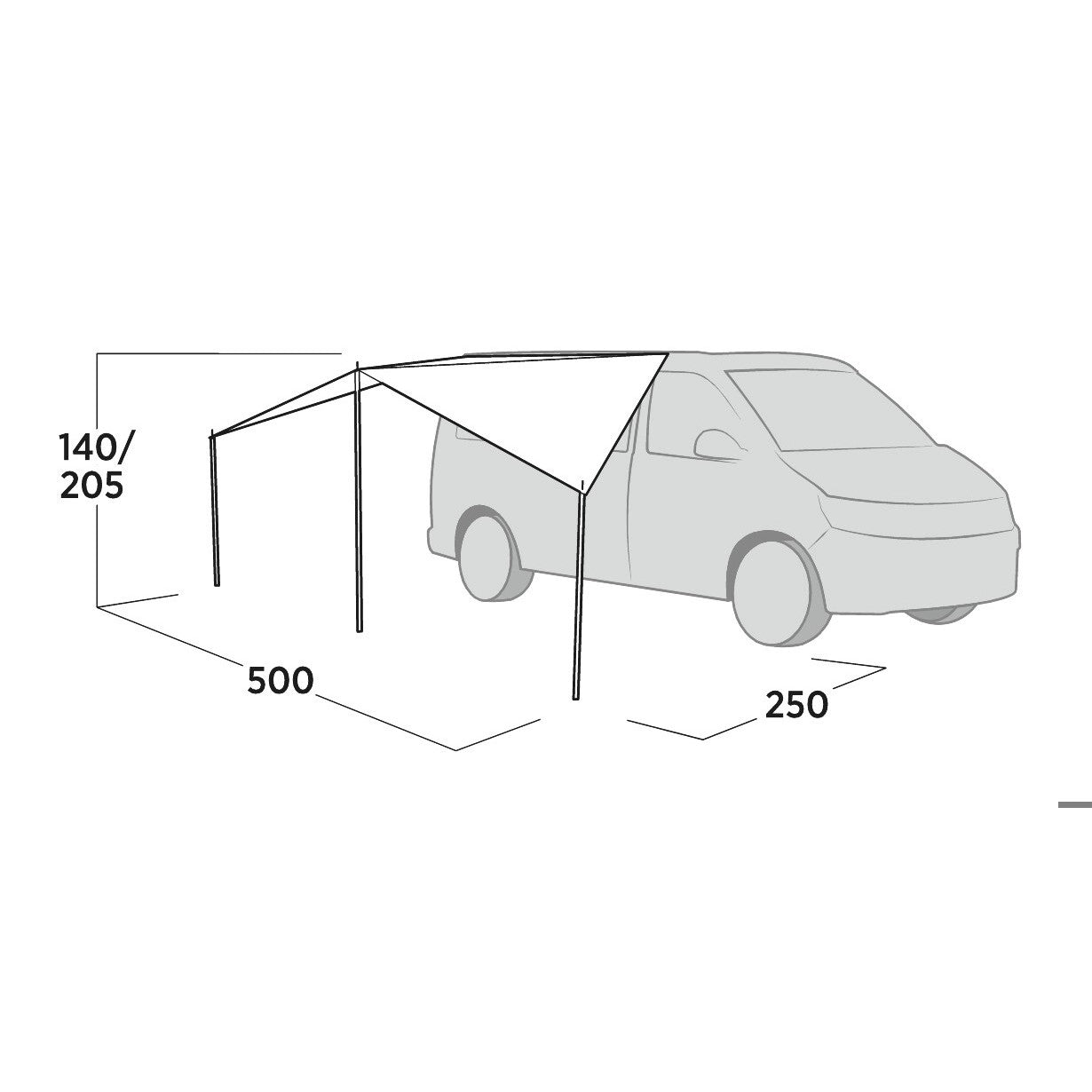 Easy Camp Vehicle Awning Lom Tri Canopy