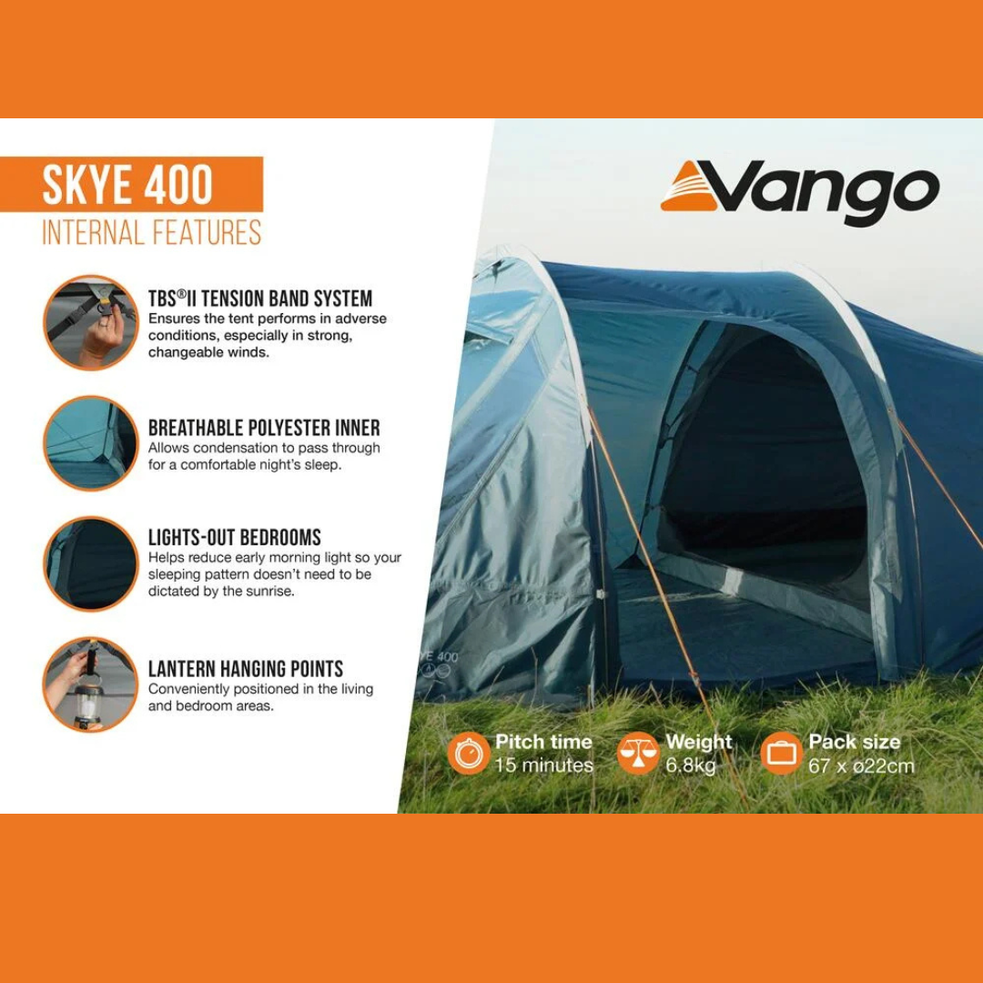 Vango Skye 500 Deep Blue 5-Man Tent