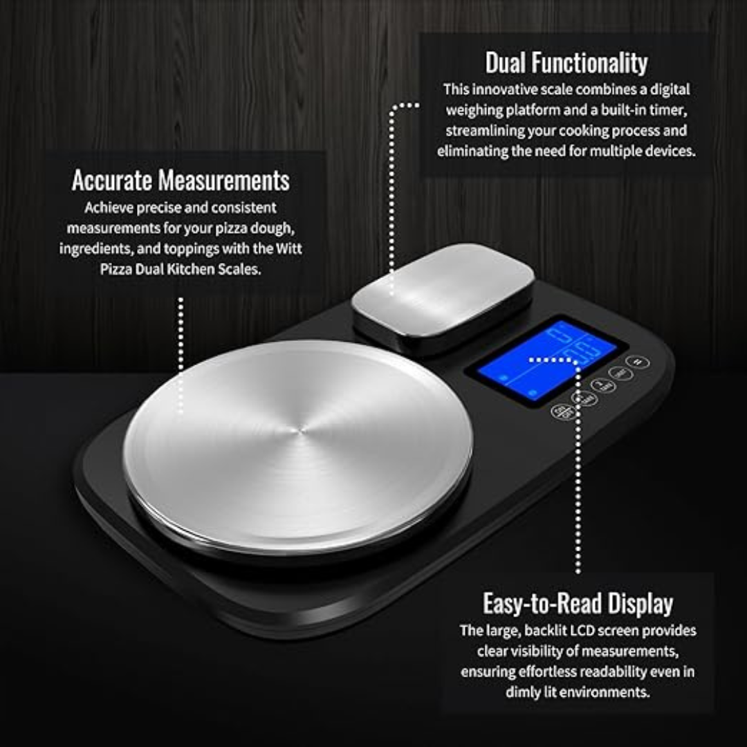 Witt Pizza Dual Kitchen Scales: Perfect Precision for Your Pizza Creations