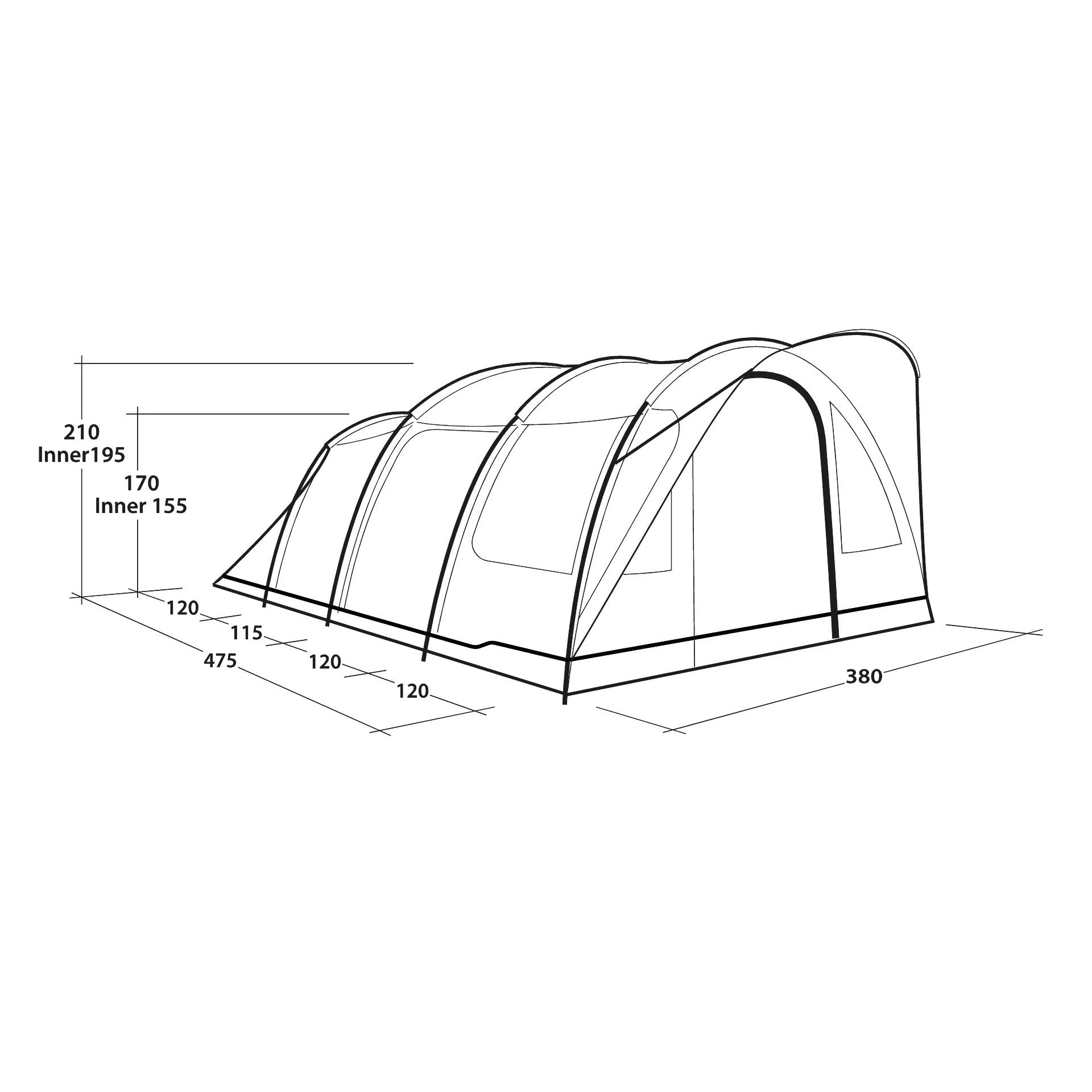 Outwell Sky 6 Tunnel Tent