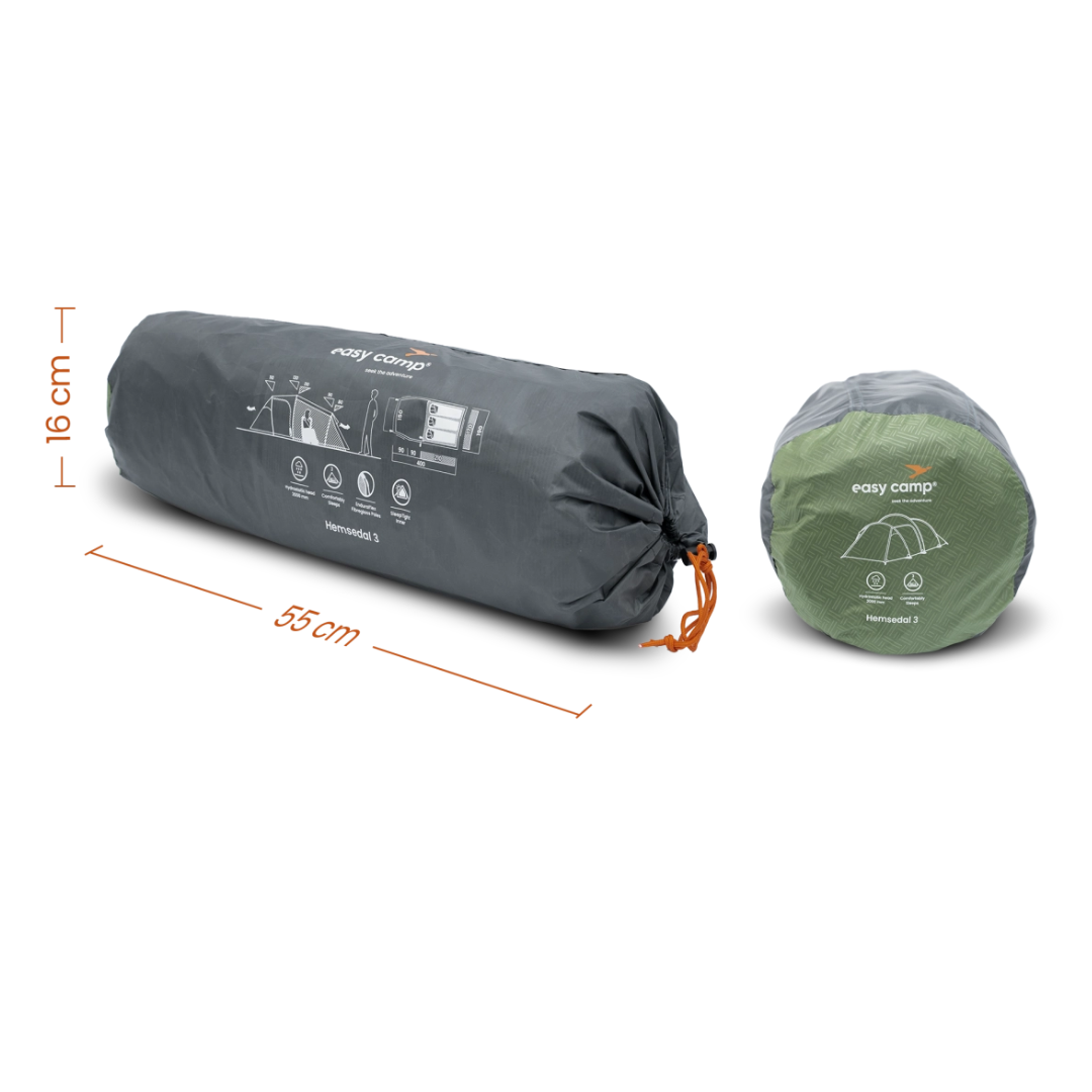 Easy Camp Tent Hemsedal 3 Person Tunnel Tent