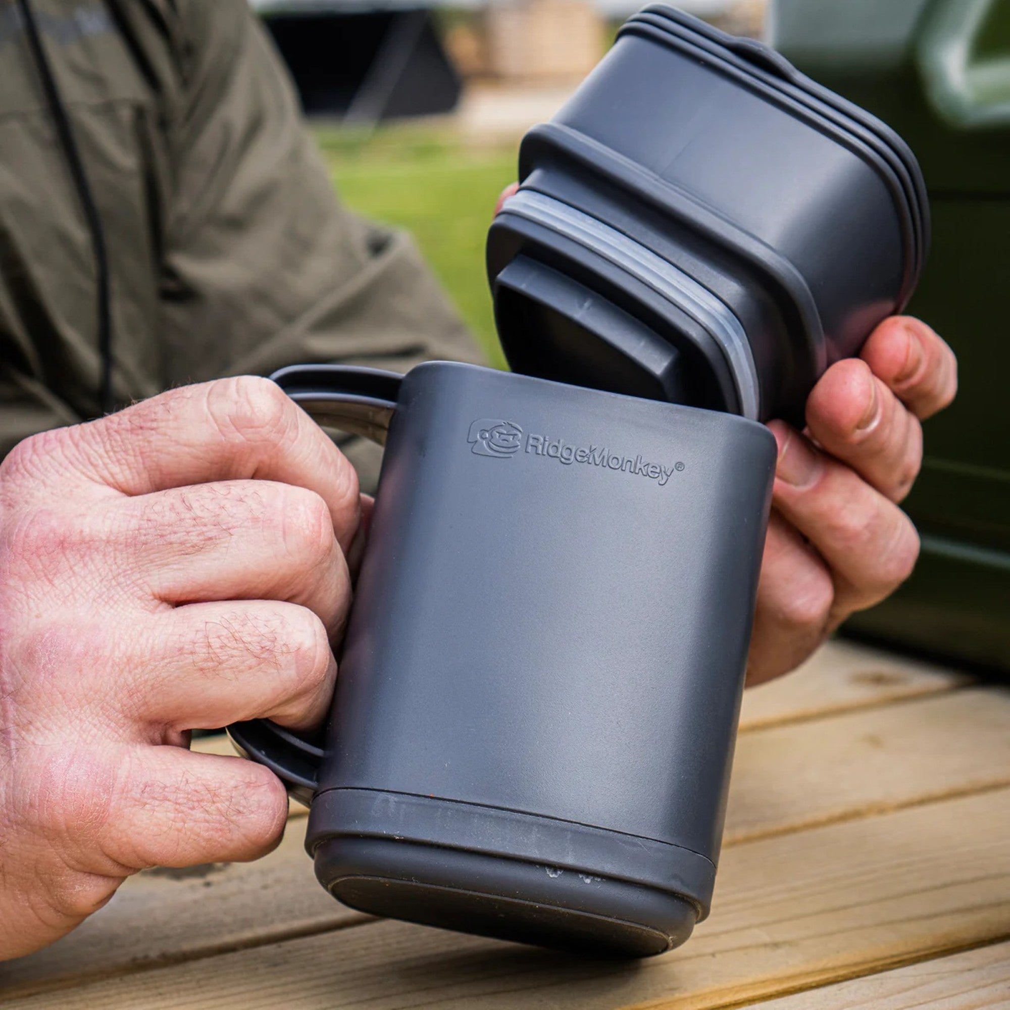 RidgeMonkey OUT065 GRY ThermoMug DLX Brew Set