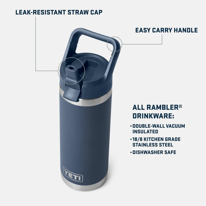 YETI Rambler Straw Bottle 18OZ (532ml)