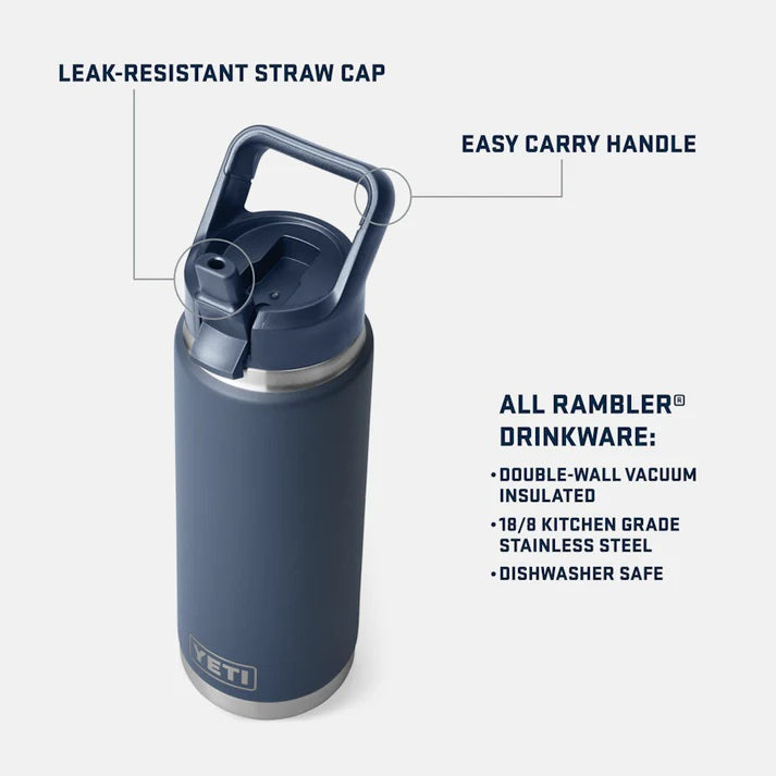 YETI Rambler Straw Bottle 26oz (769ml)
