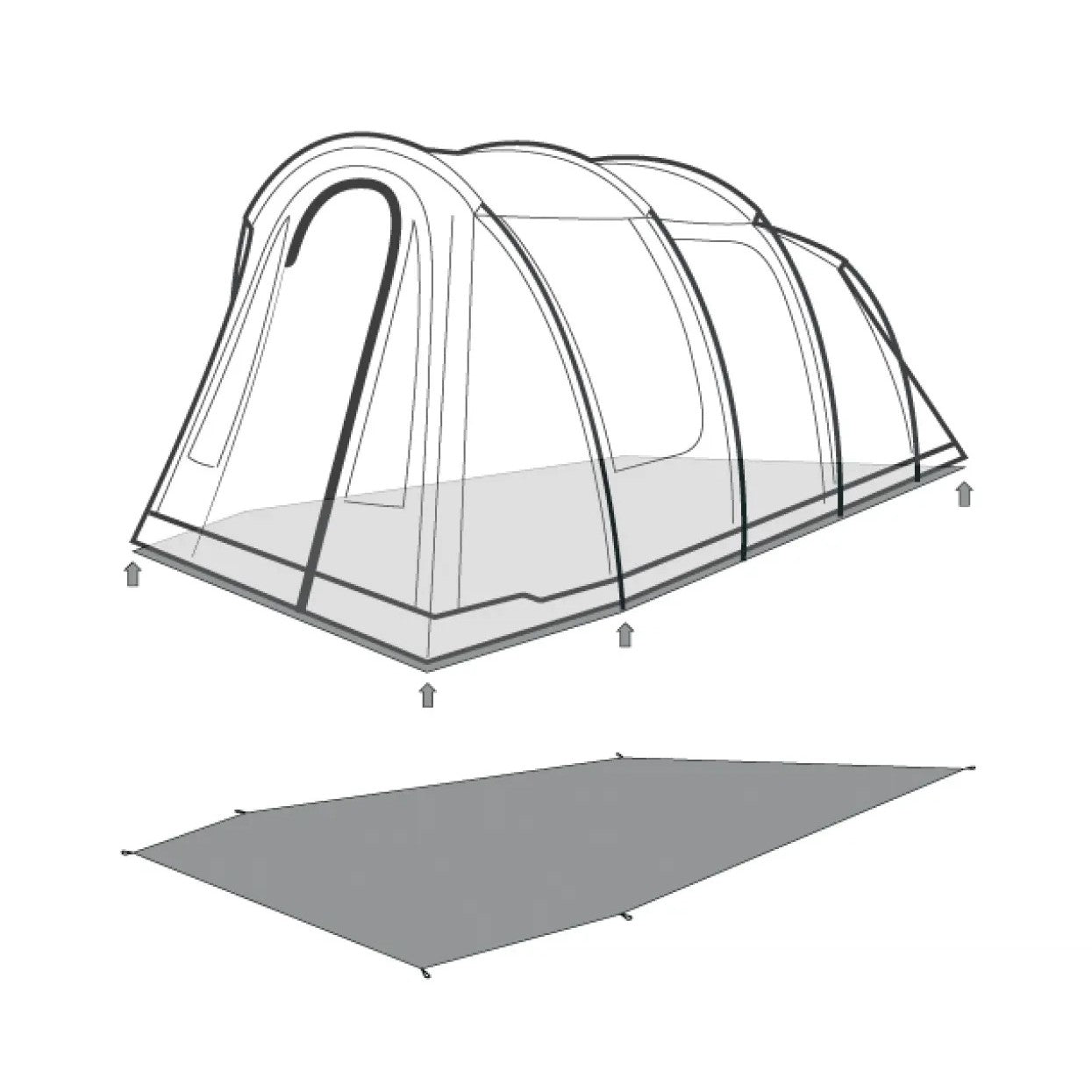Outwell Rockwell 4 Tent Footprint