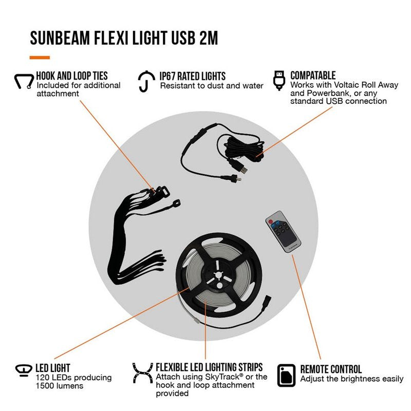 OPEN BOX Vango Sunbeam Flexi Light 2M USB