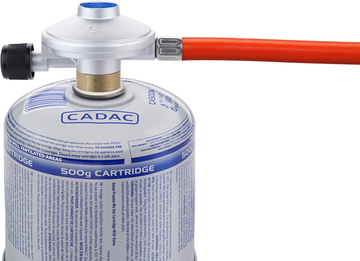 CADAC Threaded Cartridge Regulator and Hose (0.85m)