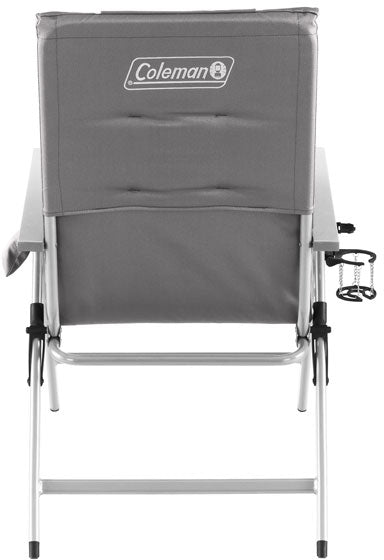 Coleman 5 Position Padded Recliner Chair - Aluminium Camping Chair