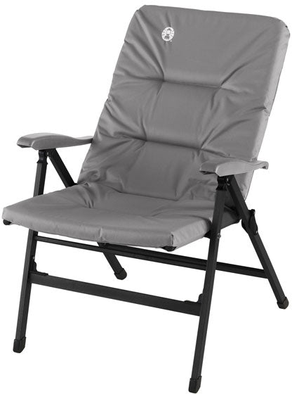 Coleman 8 Position Recliner Chair Steel Grey